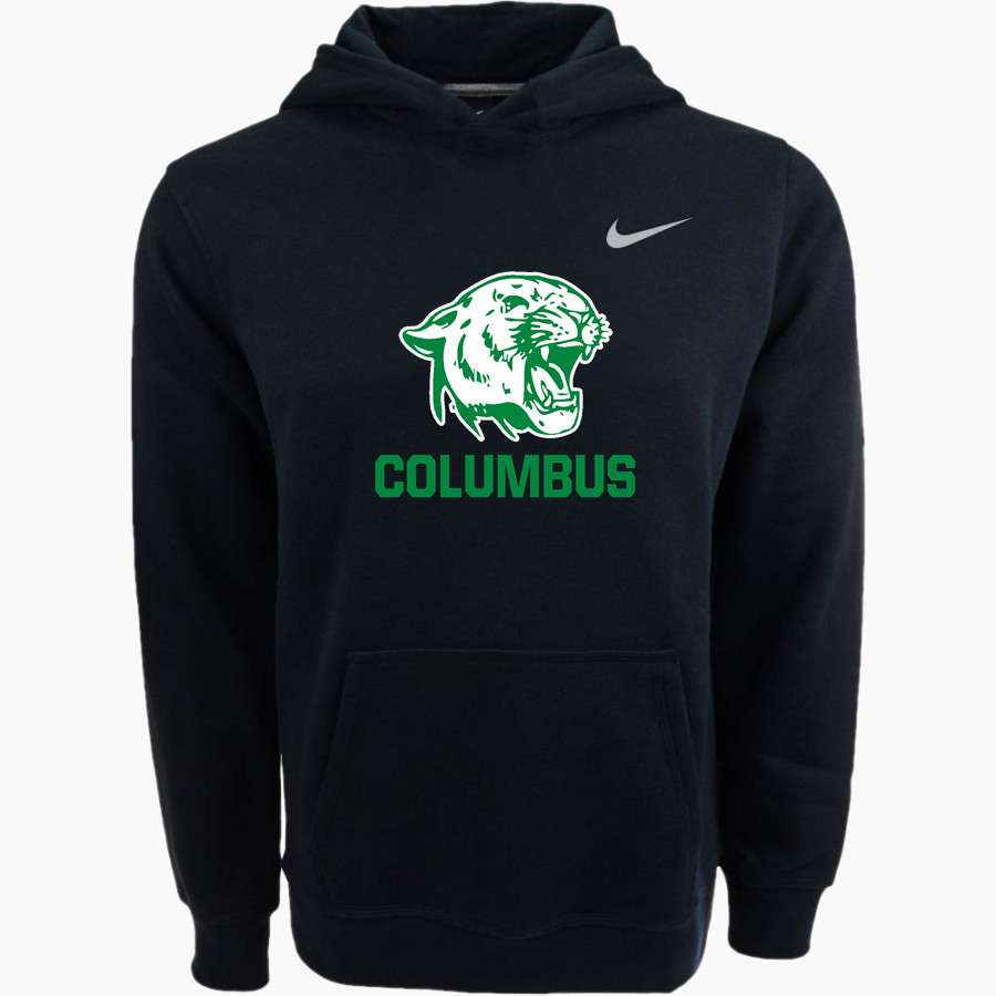 COLUMBUS HIGH SCHOOL COUGARS Nike Youth Club Pullover Fleece Hoodie