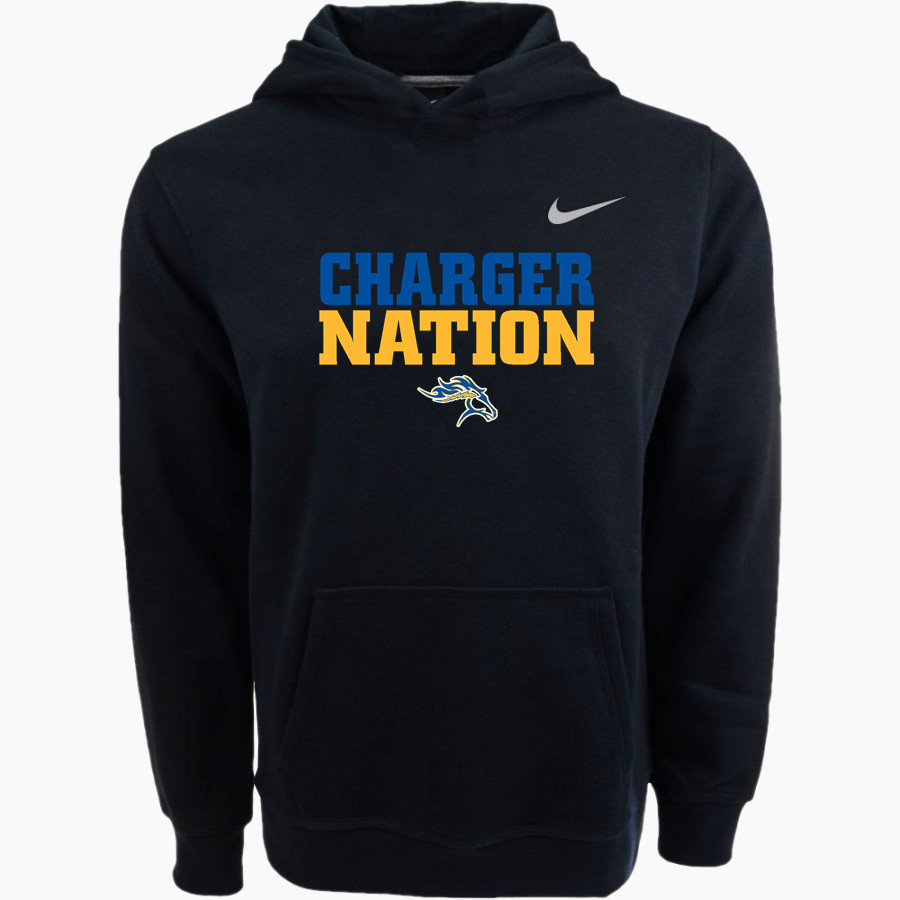 AGOURA HIGH SCHOOL CHARGERS Nike Youth Club Pullover Fleece Hoodie