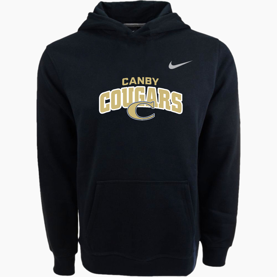 CANBY HIGH SCHOOL COUGARS Nike Youth Club Pullover Fleece Hoodie