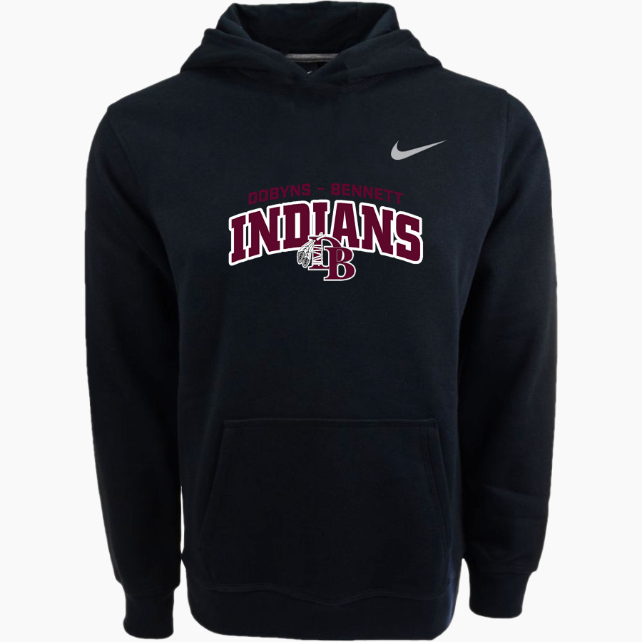 DOBYNS-BENNETT HIGH SCHOOL INDIANS <span class="pdp-name-mascot">DOBYNS - BENNETT INDIANS</span> Nike Youth Club Pullover Fleece Hoodie
