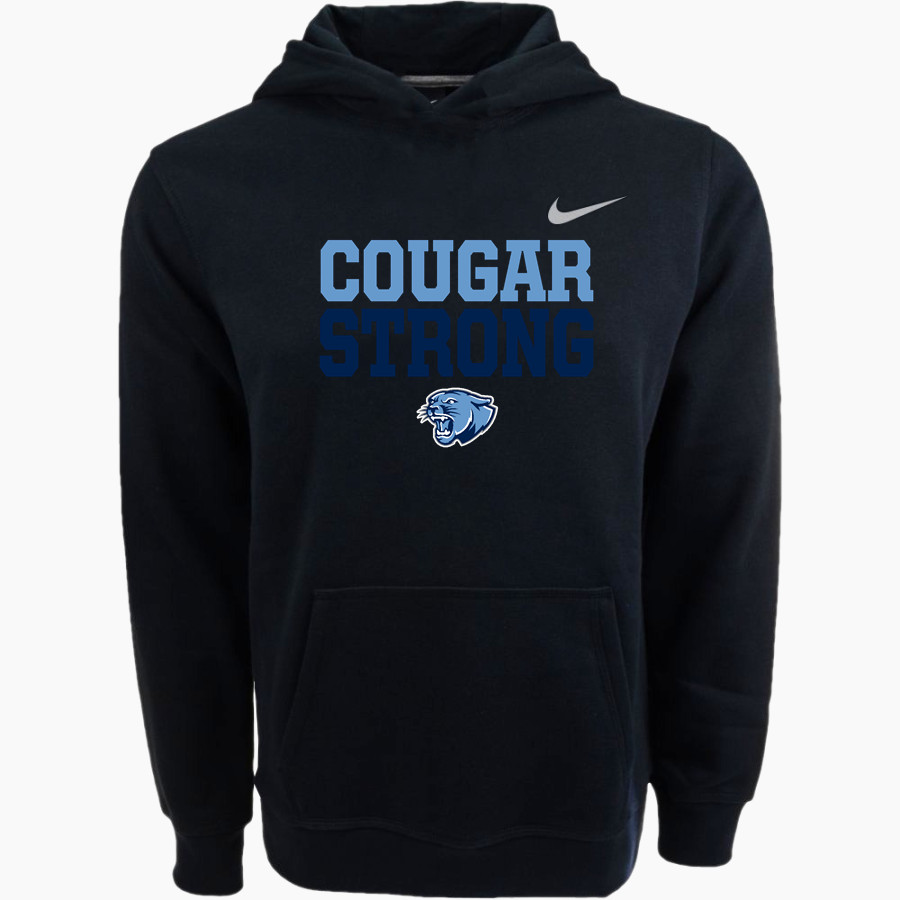 ALL SAINTS CATHOLIC HIGH SCHOOL COUGARS Nike Youth Club Pullover Fleece Hoodie