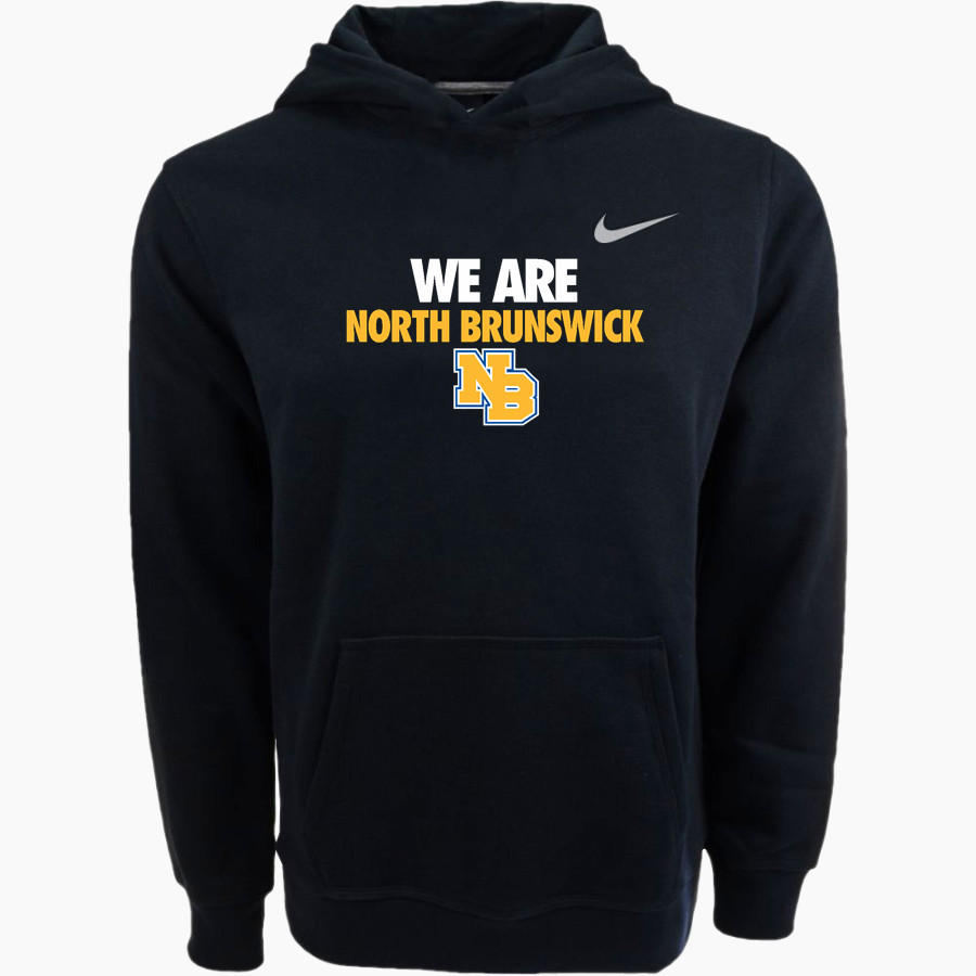 North Brunswick Middle School Raiders Nike Youth Club Pullover Fleece Hoodie