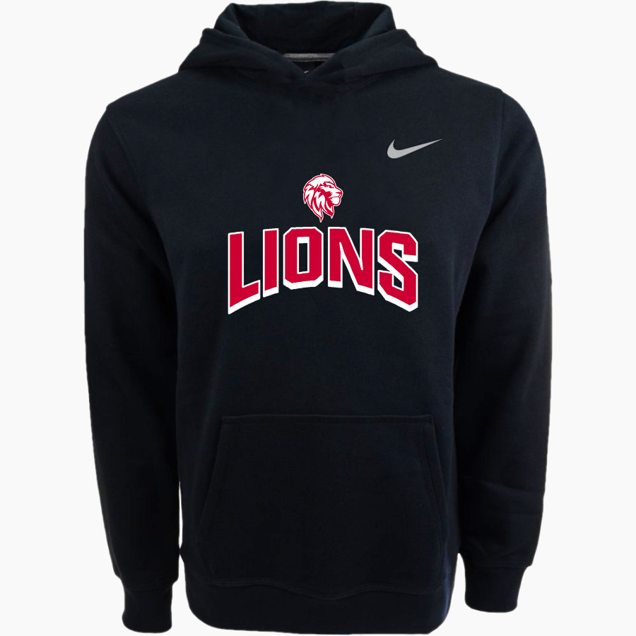 LEESBURG-FAIRFIELD HIGH SCHOOL LIONS <span class="pdp-name-mascot">LEESBURG - FAIRFIELD LIONS</span> Nike Youth Club Pullover Fleece Hoodie