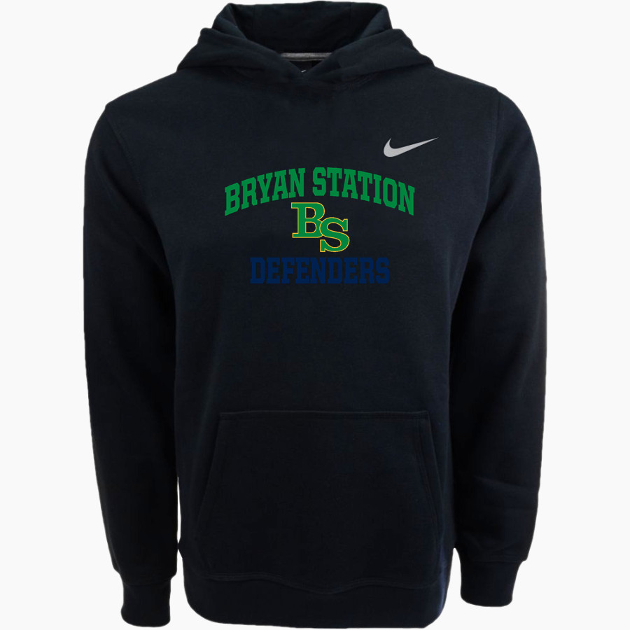 BRYAN STATION HIGH SCHOOL DEFENDERS Nike Youth Club Pullover Fleece Hoodie
