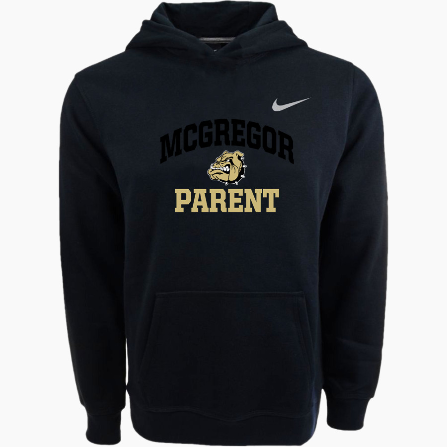 MCGREGOR HIGH SCHOOL BULLDOGS Nike Youth Club Pullover Fleece Hoodie