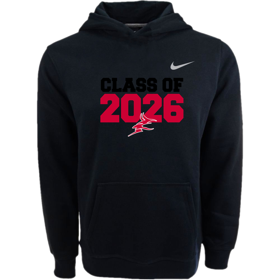 ERIE HIGH SCHOOL RED DEVILS <span class="pdp-name-mascot">ERIE RED DEVILS</span> Nike Youth Club Pullover Fleece Hoodie
