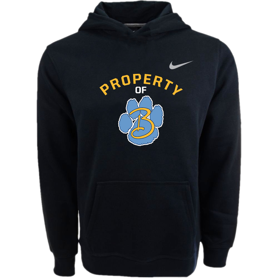 BATH HIGH SCHOOL WILDCATS <span class="pdp-name-mascot">BATH WILDCATS</span> Nike Youth Club Pullover Fleece Hoodie