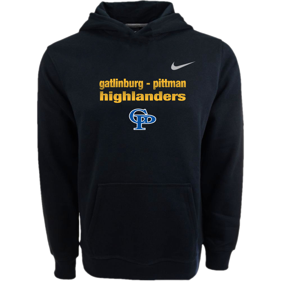 GATLINBURG-PITTMAN HIGH SCHOOL HIGHLANDERS <span class="pdp-name-mascot">GATLINBURG - PITTMAN HIGHLANDERS</span> Nike Youth Club Pullover Fleece Hoodie