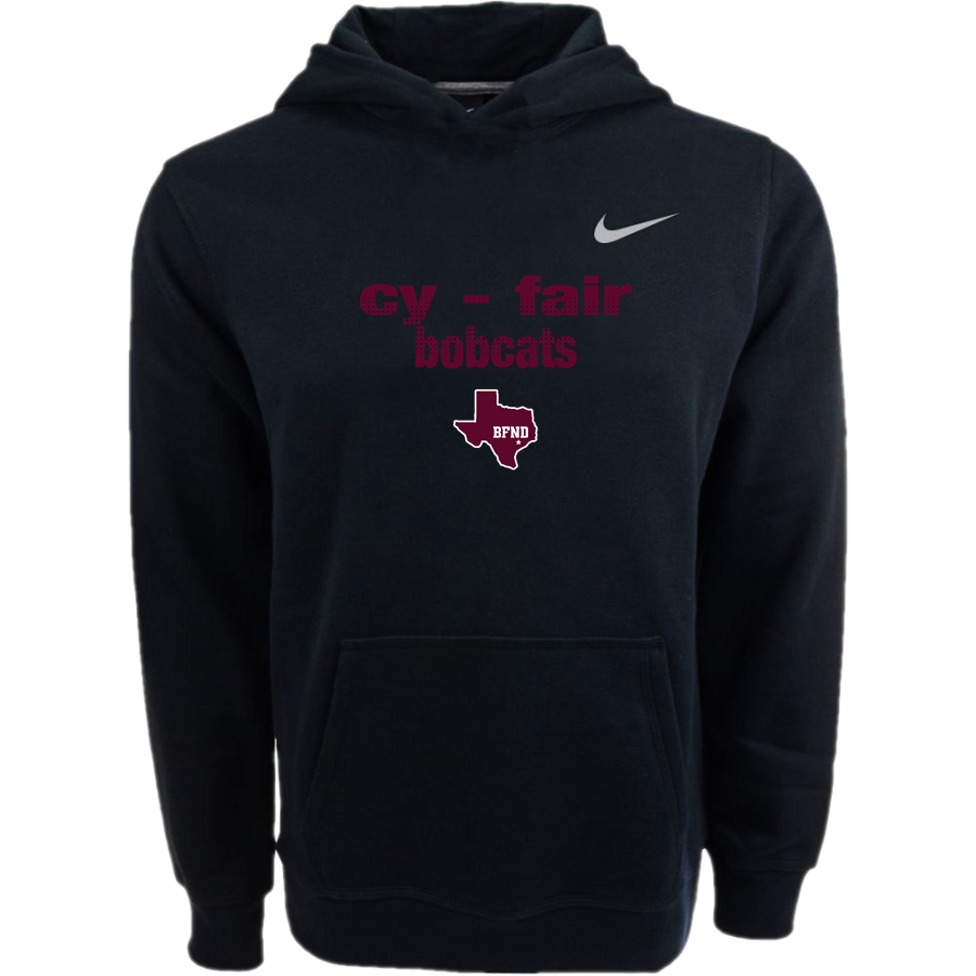 CY-FAIR HIGH SCHOOL BOBCATS <span class="pdp-name-mascot">CY - FAIR BOBCATS</span> Nike Youth Club Pullover Fleece Hoodie