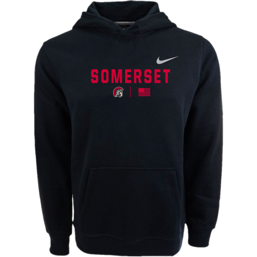 SOMERSET HIGH SCHOOL SPARTANS <span class="pdp-name-mascot">SOMERSET SPARTANS</span> Nike Youth Club Pullover Fleece Hoodie