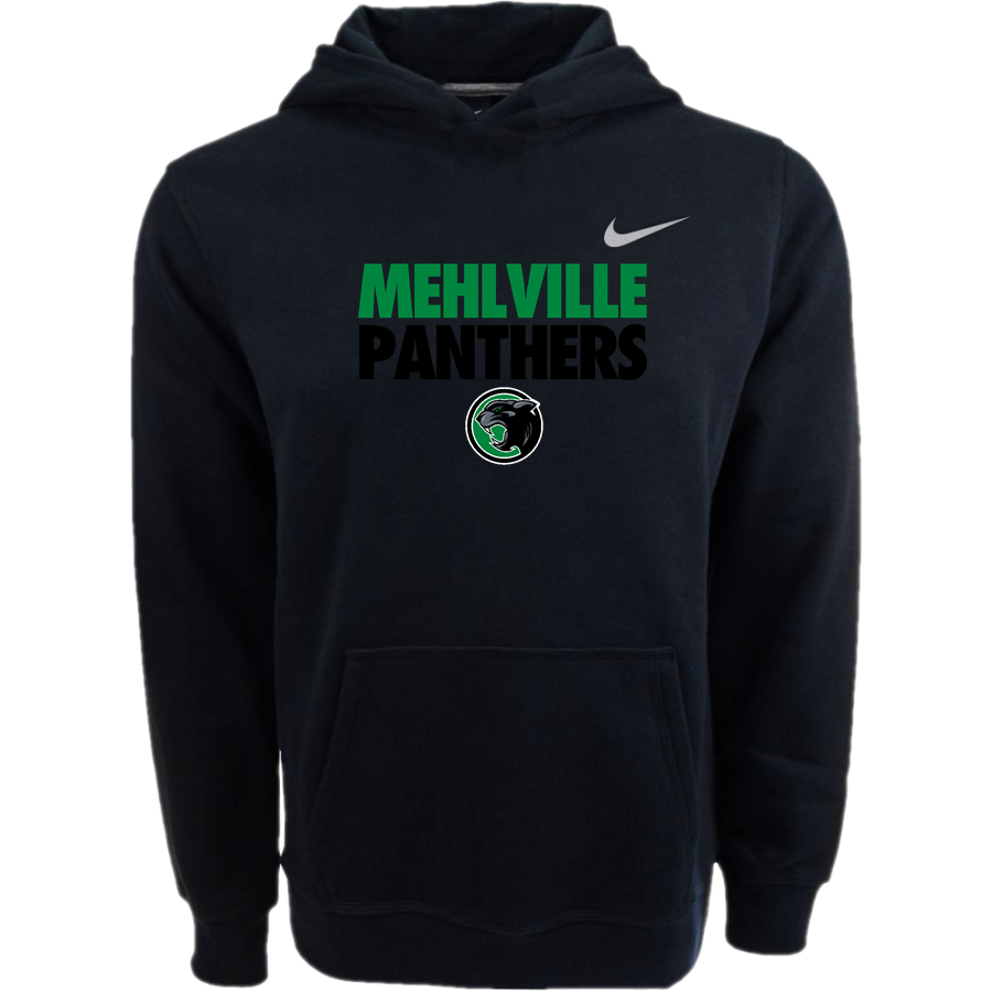 MEHLVILLE HIGH SCHOOL PANTHERS <span class="pdp-name-mascot">MEHLVILLE PANTHERS</span> Nike Youth Club Pullover Fleece Hoodie