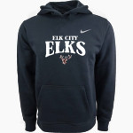 Elk City Elks <span class="pdp-name-mascot">Elk City Elks</span> Nike Youth Club Pullover Fleece Hoodie Front Thumbnail