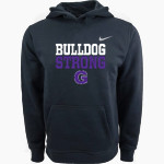 Garfield Bulldogs Nike Youth Club Pullover Fleece Hoodie Front Thumbnail