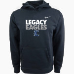 Legacy Eagles <span class="pdp-name-mascot">Legacy Charter Eagles</span> Nike Youth Club Pullover Fleece Hoodie Front Thumbnail