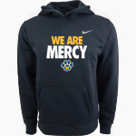 Mercy High School Tigers Online Store <span class="pdp-name-mascot">Mercy Tigers</span> Nike Youth Club Pullover Fleece Hoodie Front Thumbnail
