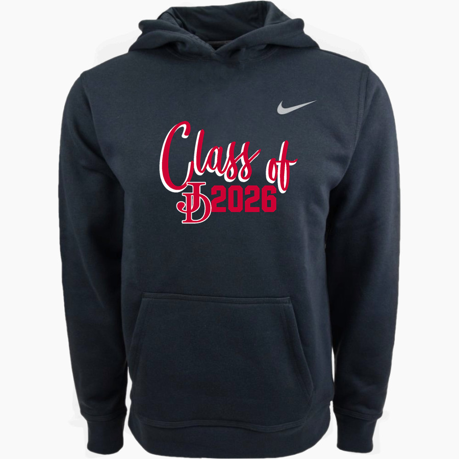 Jamesville DeWitt Red Rams Nike Youth Club Pullover Fleece Hoodie