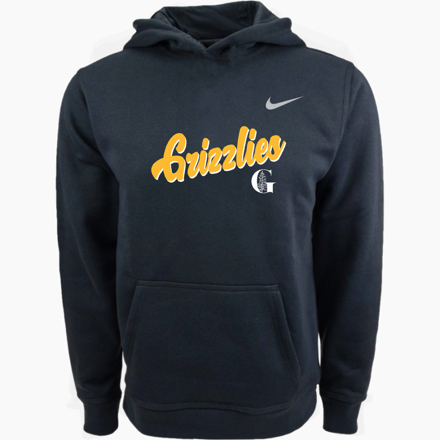 Green Acres Grizzlies <span class="pdp-name-mascot">Green Acres School Grizzlies</span> Nike Youth Club Pullover Fleece Hoodie
