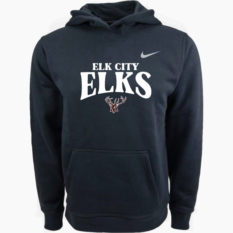 Elk City Elks <span class="pdp-name-mascot">Elk City Elks</span> Nike Youth Club Pullover Fleece Hoodie