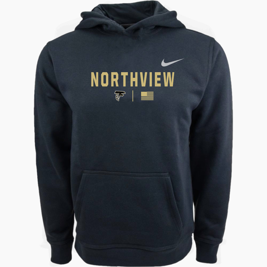 Northview Falcons <span class="pdp-name-mascot">Northview Middle School Falcons</span> Nike Youth Club Pullover Fleece Hoodie