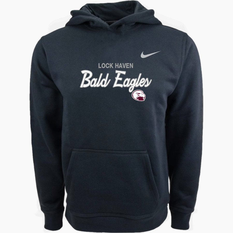 Lock Haven Bald Eagles Nike Youth Club Pullover Fleece Hoodie