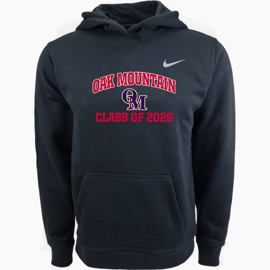 Oak Mountain Eagles Nike Youth Club Pullover Fleece Hoodie