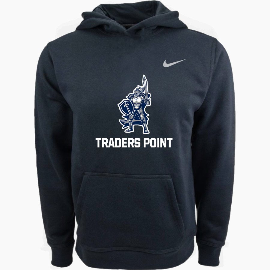 Traders Point Knights <span class="pdp-name-mascot">Traders Point KnightS</span> Nike Youth Club Pullover Fleece Hoodie