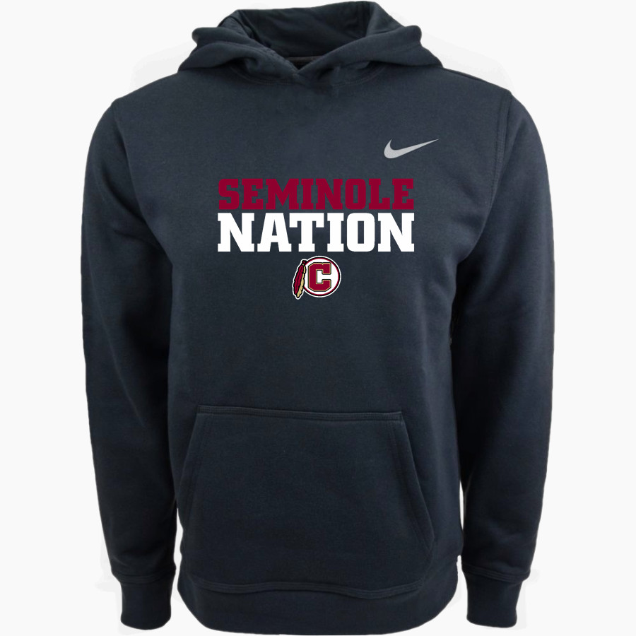 Creekside Seminoles Nike Youth Club Pullover Fleece Hoodie