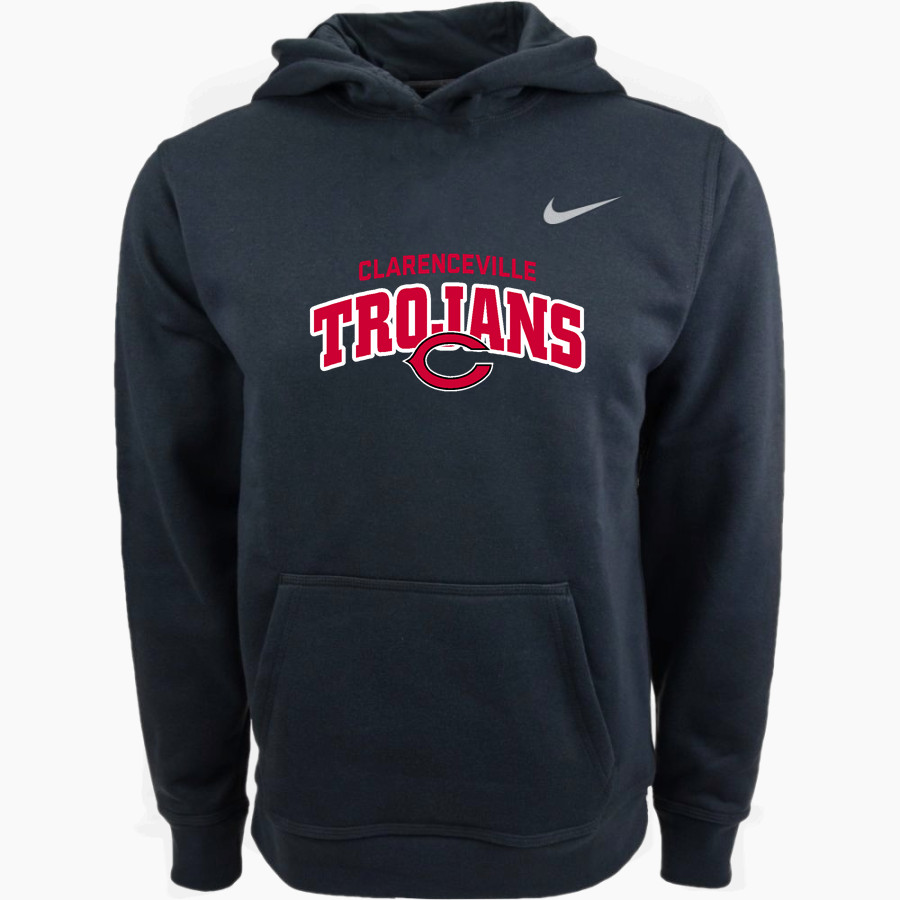 CLARENCEVILLE HIGH SCHOOL TROJANS Nike Youth Club Pullover Fleece Hoodie