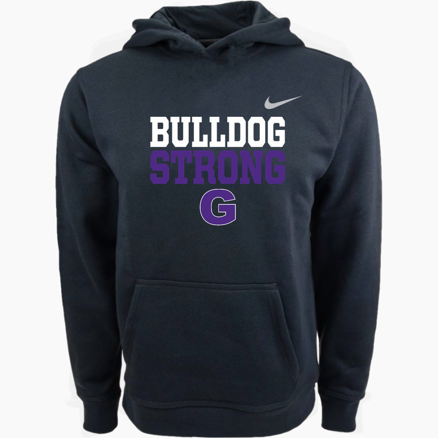 Garfield Bulldogs Nike Youth Club Pullover Fleece Hoodie