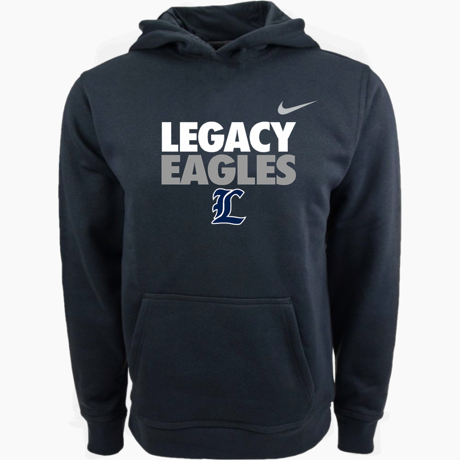 Legacy Eagles <span class="pdp-name-mascot">Legacy Charter Eagles</span> Nike Youth Club Pullover Fleece Hoodie