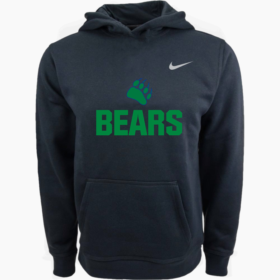 The Blake School BEARS ONLINE STORE <span class="pdp-name-mascot">Blake Bears</span> Nike Youth Club Pullover Fleece Hoodie