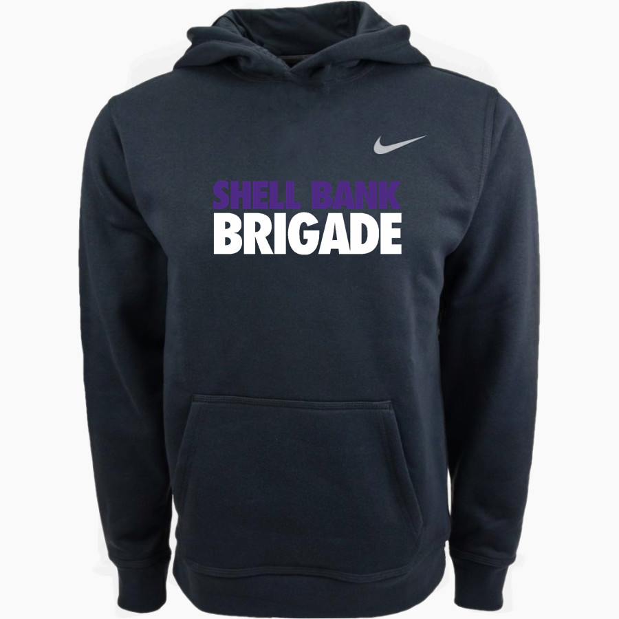 Shell Bank Brigade Nike Youth Club Pullover Fleece Hoodie