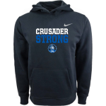 GLCC Crusaders <span class="pdp-name-mascot">Great Lakes Christian College Crusaders</span> Nike Youth Club Pullover Fleece Hoodie Front Thumbnail