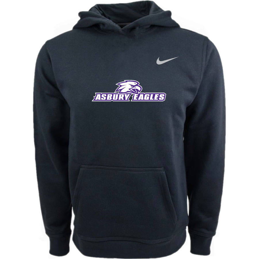 Asbury University Eagles Online Store <span class="pdp-name-mascot">ASBURY UNIVERSITY EAGLES</span> Nike Youth Club Pullover Fleece Hoodie