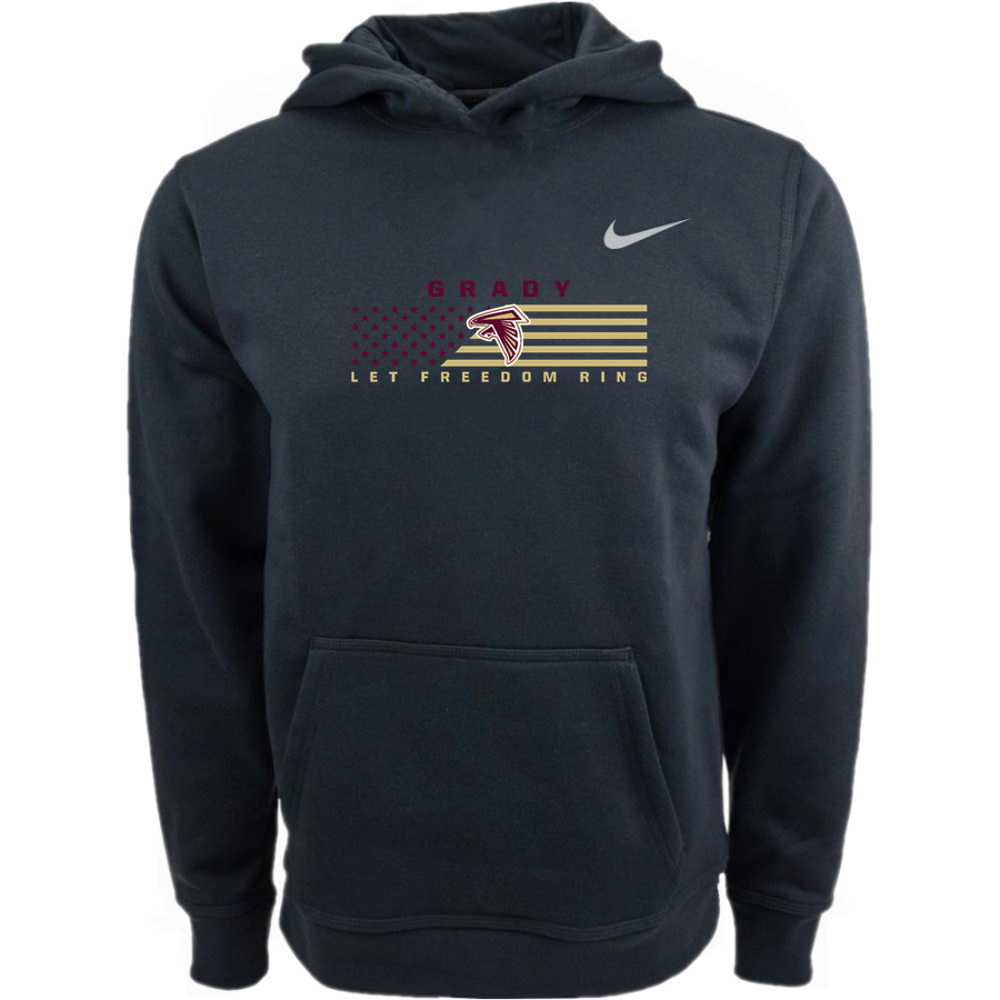 WM E GRADY VOC TECH SCHOOL FALCONS <span class="pdp-name-mascot">GRADY HIGH SCHOOL FALCONS</span> Nike Youth Club Pullover Fleece Hoodie