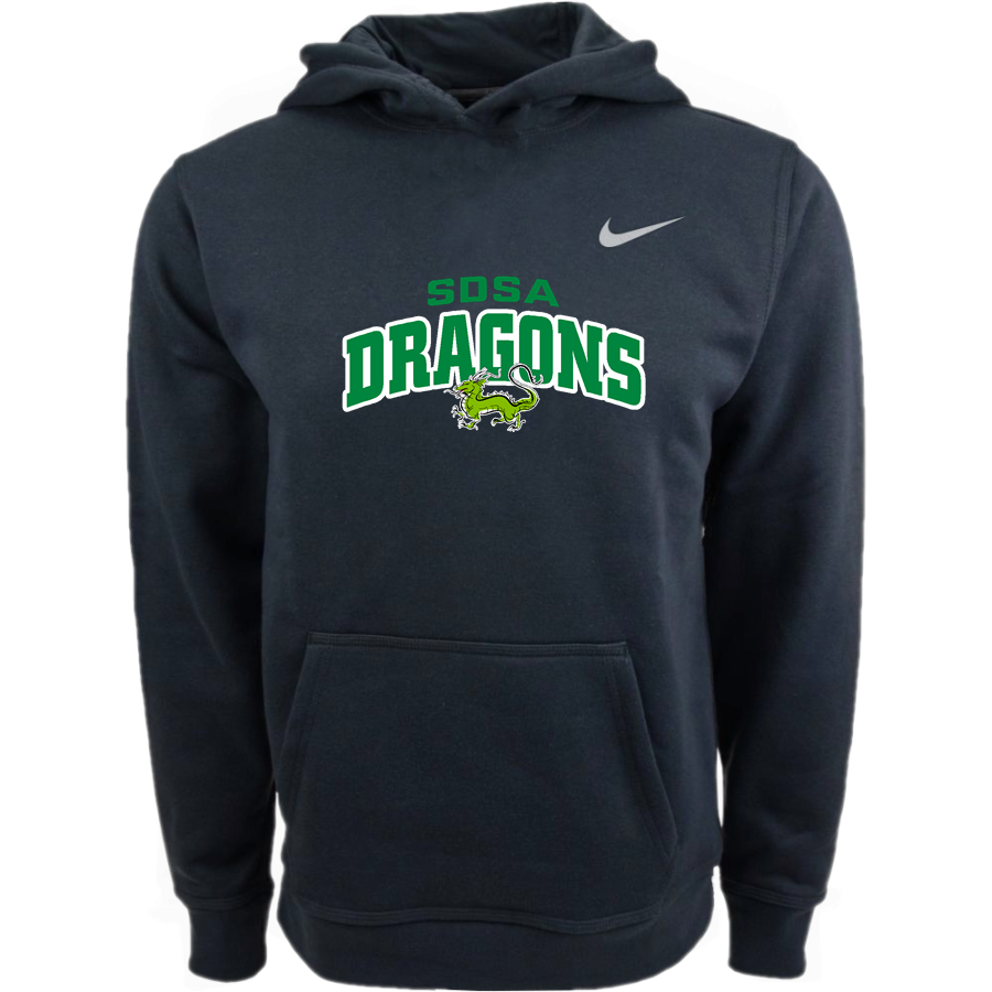 Southern Delaware School Of The Arts dragons <span class="pdp-name-mascot">SDSA Dragons</span> Nike Youth Club Pullover Fleece Hoodie