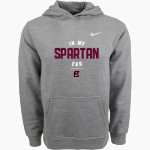 BERTHOUD HIGH SCHOOL SPARTANS Nike Youth Club Pullover Fleece Hoodie Front Thumbnail