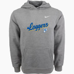 Vernonia Loggers <span class="pdp-name-mascot">Vernonia Loggers</span> Nike Youth Club Pullover Fleece Hoodie Front Thumbnail