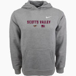 Scotts Valley Falcons <span class="pdp-name-mascot">Scotts Valley Falcons</span> Nike Youth Club Pullover Fleece Hoodie Front Thumbnail