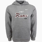 HOLT HIGH SCHOOL RAMS Nike Youth Club Pullover Fleece Hoodie Front Thumbnail