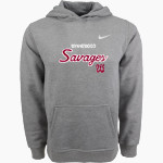 WYNNEWOOD HIGH SCHOOL SAVAGES <span class="pdp-name-mascot">WYNNEWOOD SAVAGES</span> Nike Youth Club Pullover Fleece Hoodie Front Thumbnail