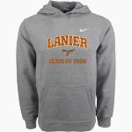 Lanier Longhorns Nike Youth Club Pullover Fleece Hoodie Front Thumbnail