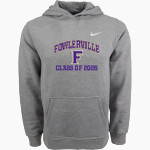 FOWLERVILLE HIGH SCHOOL GLADIATORS <span class="pdp-name-mascot">FOWLERVILLE GLADIATORS</span> Nike Youth Club Pullover Fleece Hoodie Front Thumbnail