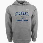 Pioneer Wildcats <span class="pdp-name-mascot">Pioneer Middle School Wildcats</span> Nike Youth Club Pullover Fleece Hoodie Front Thumbnail
