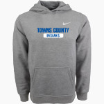 Towns County Indians Nike Youth Club Pullover Fleece Hoodie Front Thumbnail
