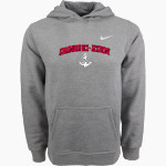 ABRAMSON SCI-ACADEMY COMMODORES <span class="pdp-name-mascot">ABRAMSON SCI - ACADEMY COMMODORES</span> Nike Youth Club Pullover Fleece Hoodie Front Thumbnail