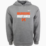 MUNISING HIGH SCHOOL MUSTANGS <span class="pdp-name-mascot">MUNISING MUSTANGS</span> Nike Youth Club Pullover Fleece Hoodie Front Thumbnail