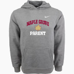 Maple Grove Crimson <span class="pdp-name-mascot">Maple Grove Crimson</span> Nike Youth Club Pullover Fleece Hoodie Front Thumbnail
