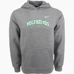 St. Patrick's Academy Wolfhounds <span class="pdp-name-mascot">Great Falls Central Catholic H S Mustangs</span> Nike Youth Club Pullover Fleece Hoodie Front Thumbnail