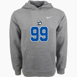 Coxsackie-Athens High School Riverhawks official sideline store Nike Youth Club Pullover Fleece Hoodie Front Thumbnail